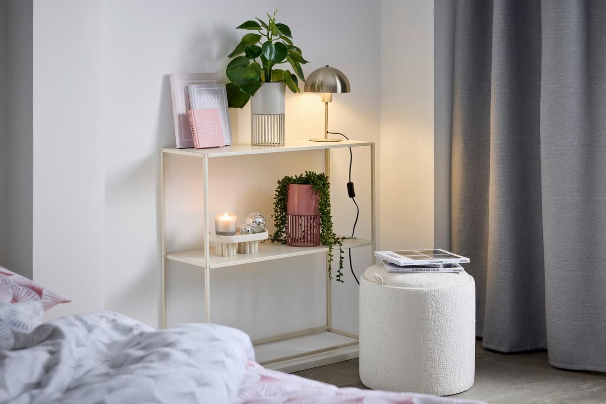 Regal Chloe - peščene barve, Moderno, kovina (80/80/27cm) - Mömax