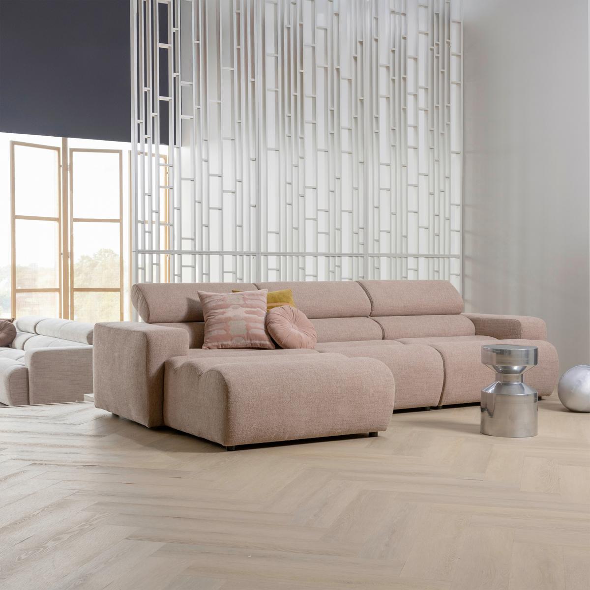 SOFAELEMENT Novi Taupe B: 82cm - Taupe/Schwarz, Design, Kunststoff/Textil (82/86/113cm) - Livetastic
