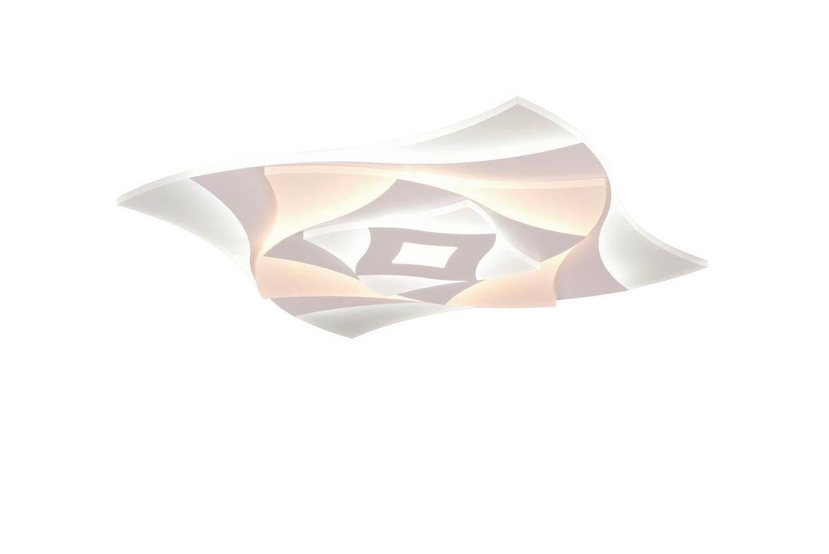 LED-Deckenleuchte Akita Weiß max. 56 Watt - Weiß, Design, Kunststoff/Metall (48/48/5,5cm) - Trio Leuchten
