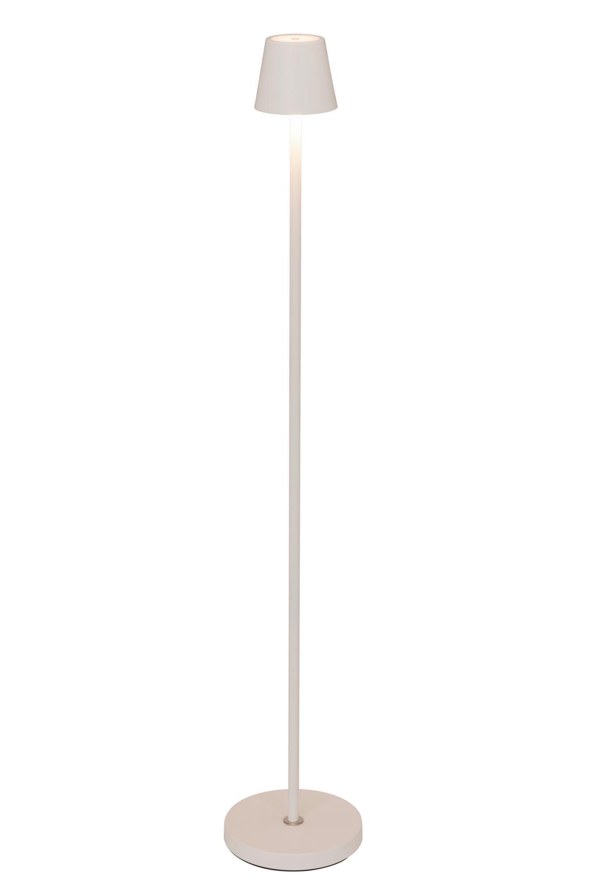 AKUMULATOROWA LAMPA STOJĄCA SEATTLE *SBN* - biały, Konventionell, metal (20/117cm) - Novel