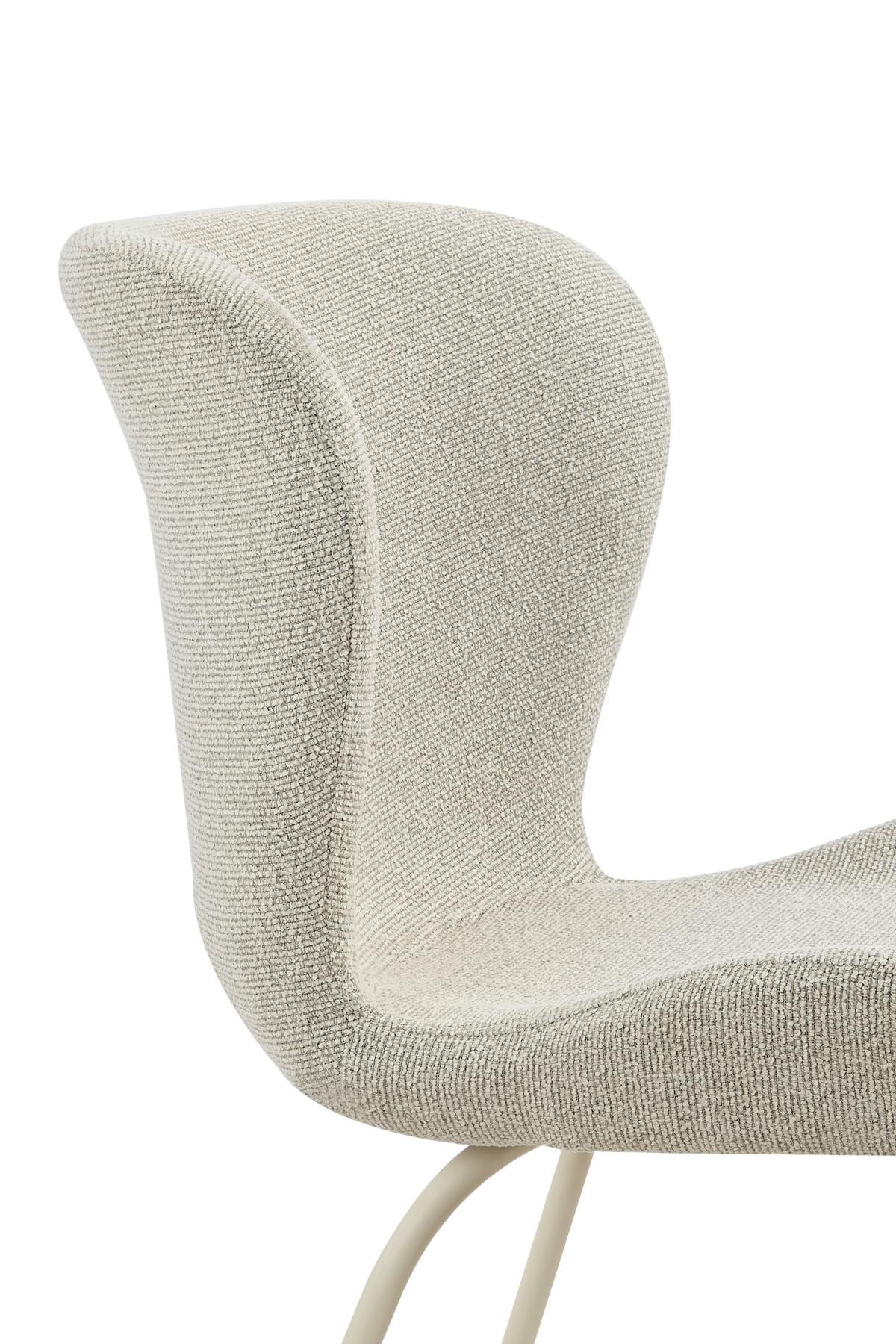 STUHL-SET LAGOS S 2ER-SET - Beige/Creme, MODERN, Textil/Metall (50/83,5/60cm) - MID.YOU