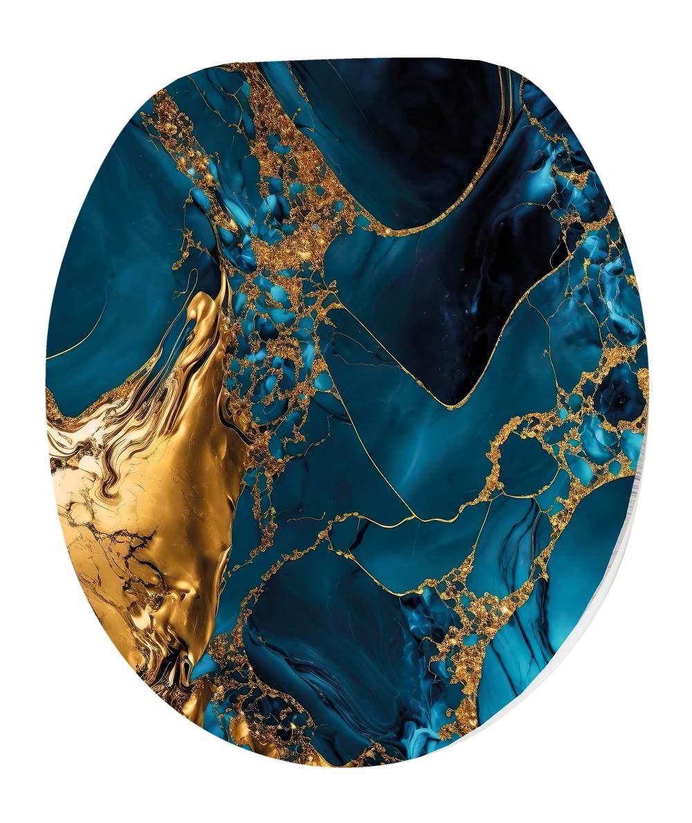 Wc-ülőke Mineral - barna/fekete, Modern, műanyag (37,5/5/44,5cm)