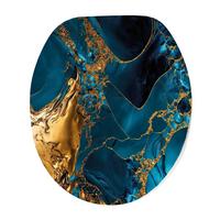 Wc-ülőke Mineral - barna/fekete, Modern, műanyag (37,5/5/44,5cm)