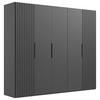 DULAP USI ROTATIVE ANDORRA - grafit, Modern, material pe bază de lemn (250/216/58cm) - Modern Living