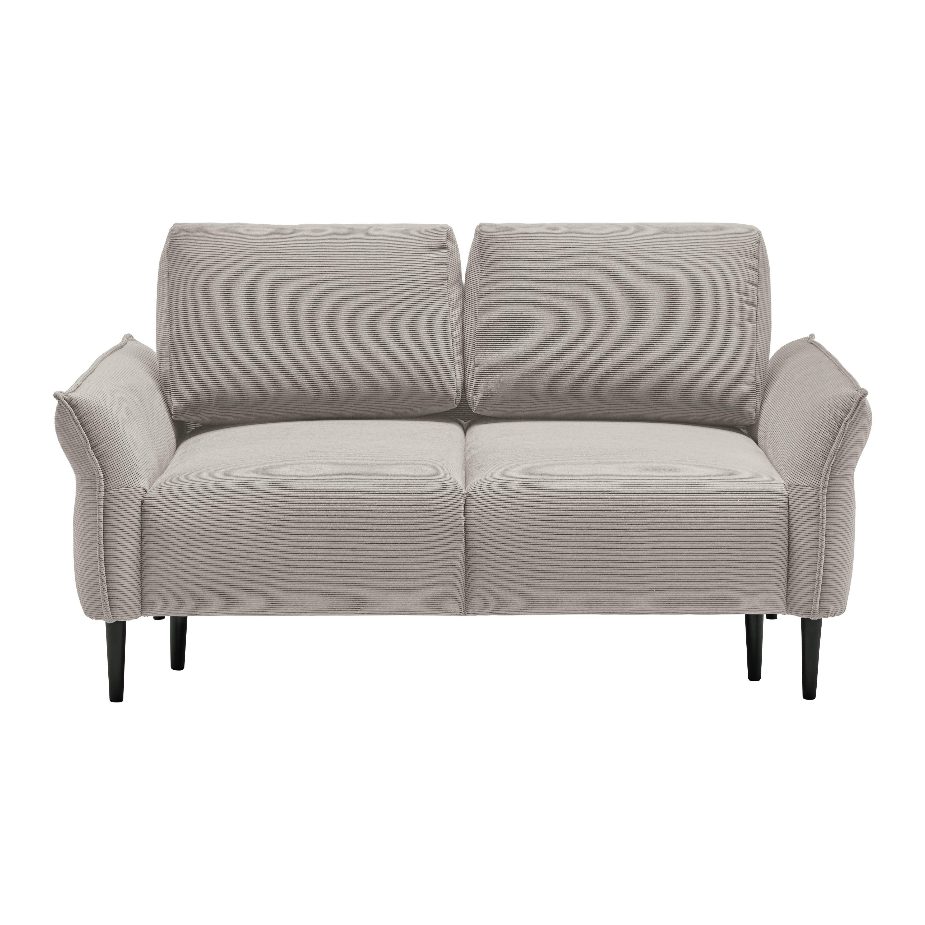 2-Sitzer-Sofa Custom Dunkelgrün - Taupe/Dunkelgrün, MODERN, Holz/Textil (150/85/92cm) - Mömax