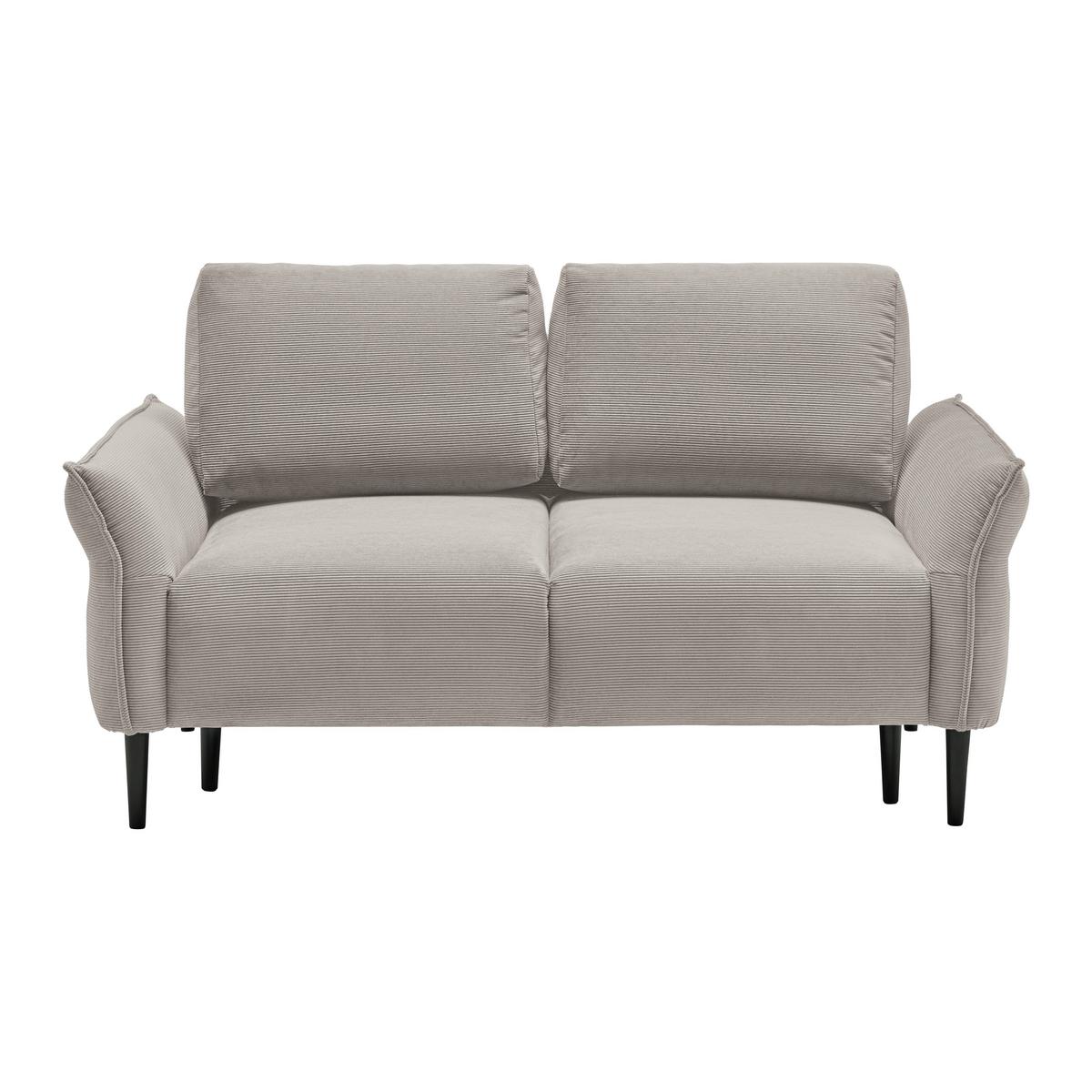 2-Sitzer-Sofa Custom Dunkelgrün - Taupe/Dunkelgrün, MODERN, Holz/Textil (150/85/92cm) - Mömax