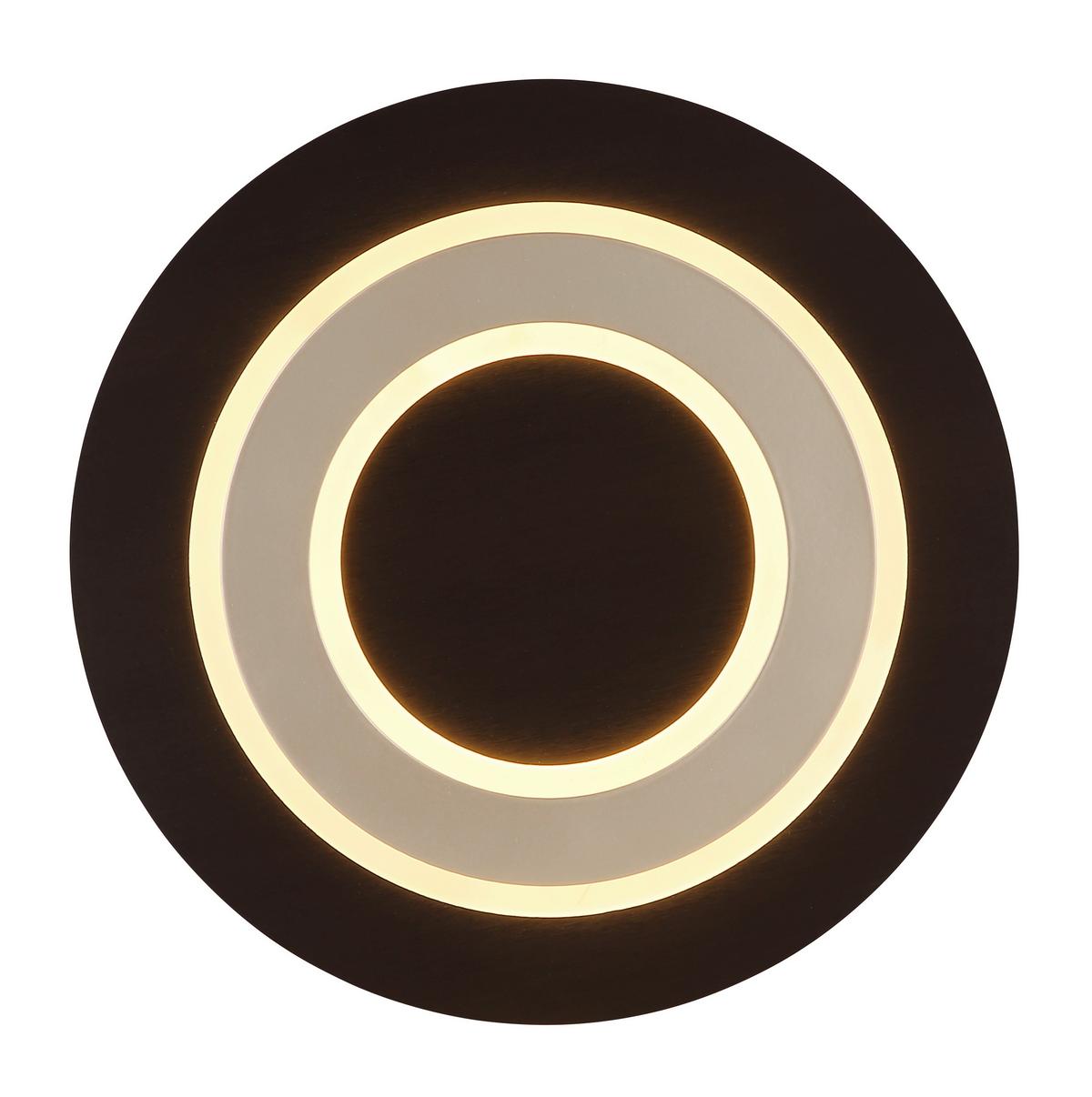 Led-deckenleuchte 48032a-24 Jayden - Weiss/Champagner, Konventionell, Holzwerkstoff/Kunststoff (32/5.5cm) - Globo