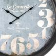 Wanduhr Bronx - Dunkelgrau/Hellgrau, MODERN, Glas/Metall (93cm) - Mömax modern living