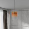 HÄNGELEUCHTE STAB - Champagner/Transparent, MODERN, Glas/Kunststoff (20/20/150cm)