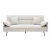 SLAAPBANK LANA - Beige/Antraciet, Modern, Hout/Textiel (199/89/95cm) - Bessagi Home