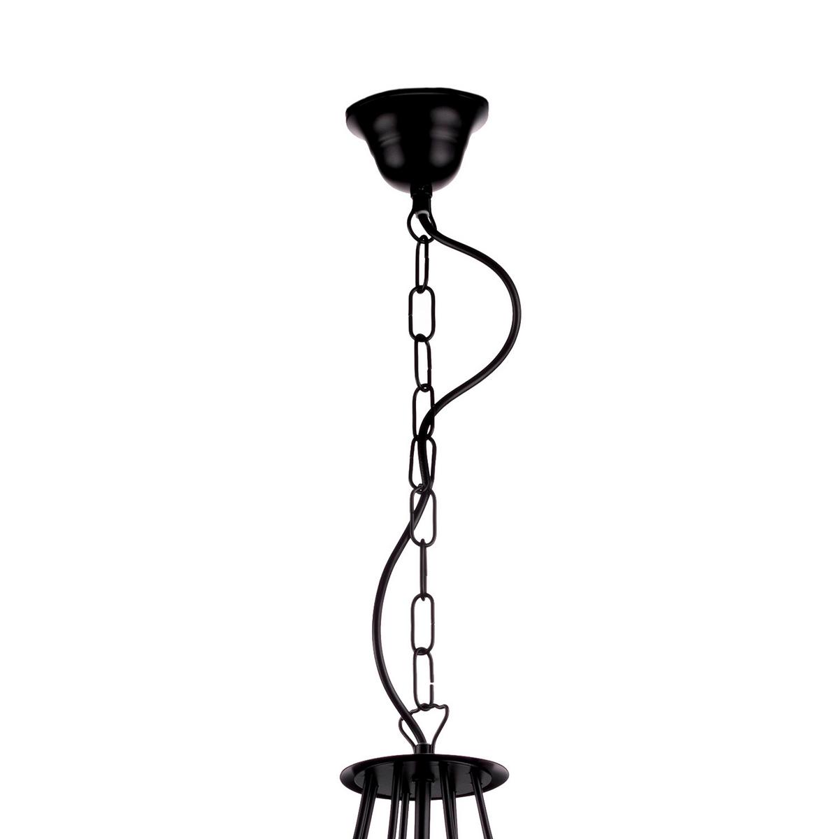 Hängeleuchte Titti Schwarz max. 22 Watt - Schwarz, KONVENTIONELL, Metall (40/90cm)