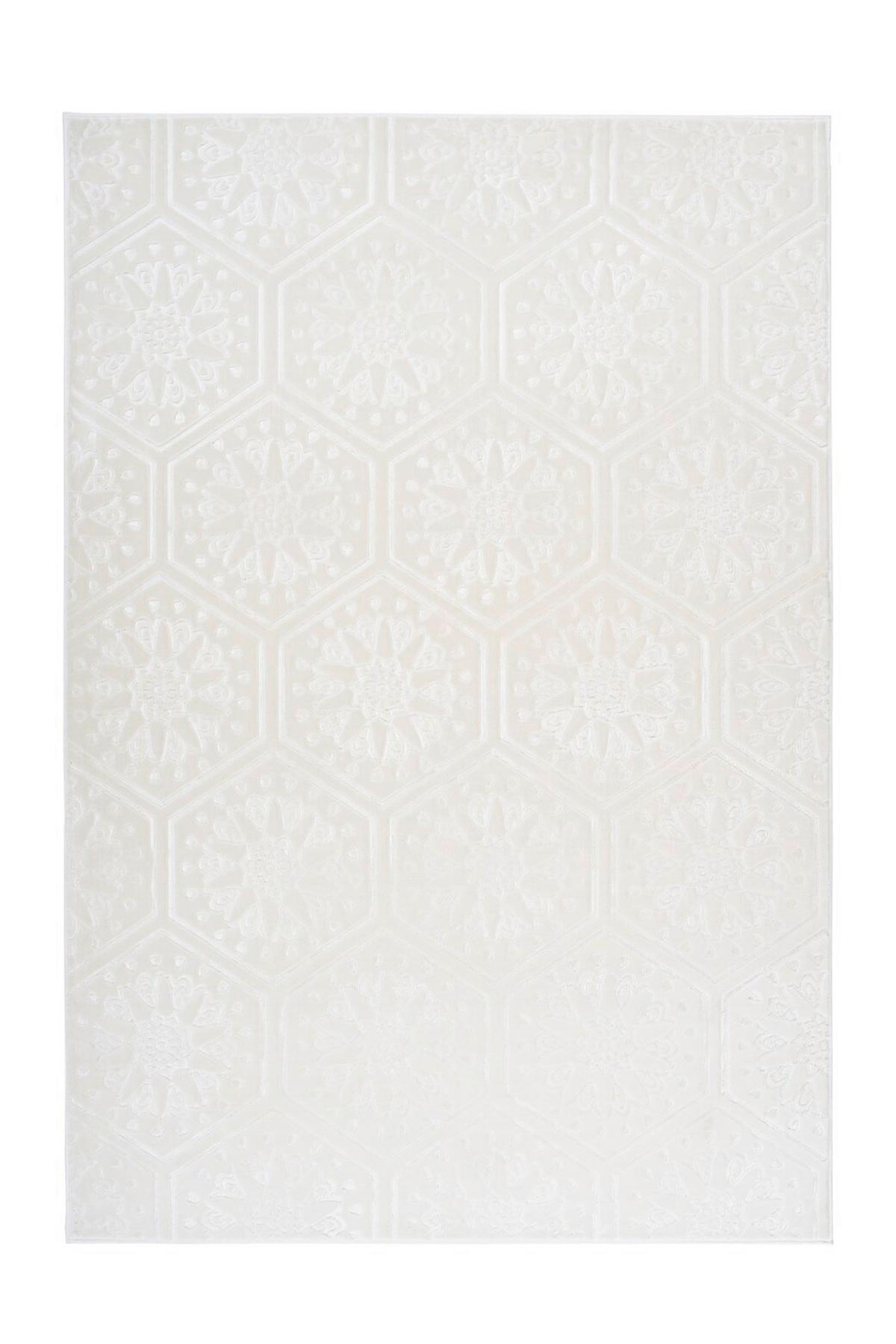 FLACHWEBETEPPICH MONROE 225 WEIß - Weiss, Konventionell, Textil (160/230cm)