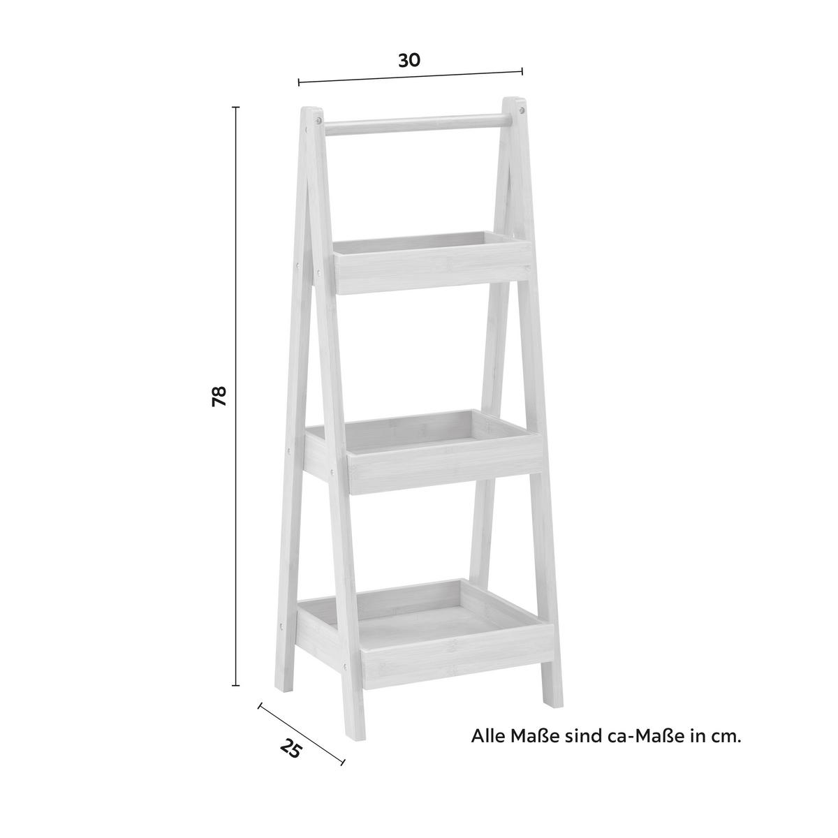 Regal Bonny, Bambus - naravne barve, Moderno, naravni materiali (30/78/25cm) - Bessagi Home