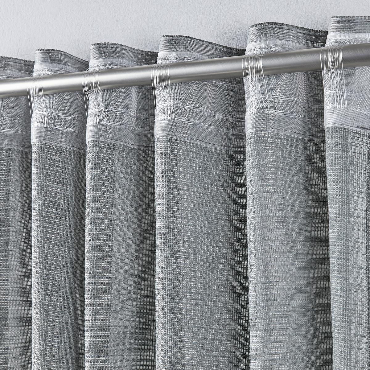 Készfüggöny Eva - szürke, Romantik / Landhaus, textil (140/255cm) - Premium Living