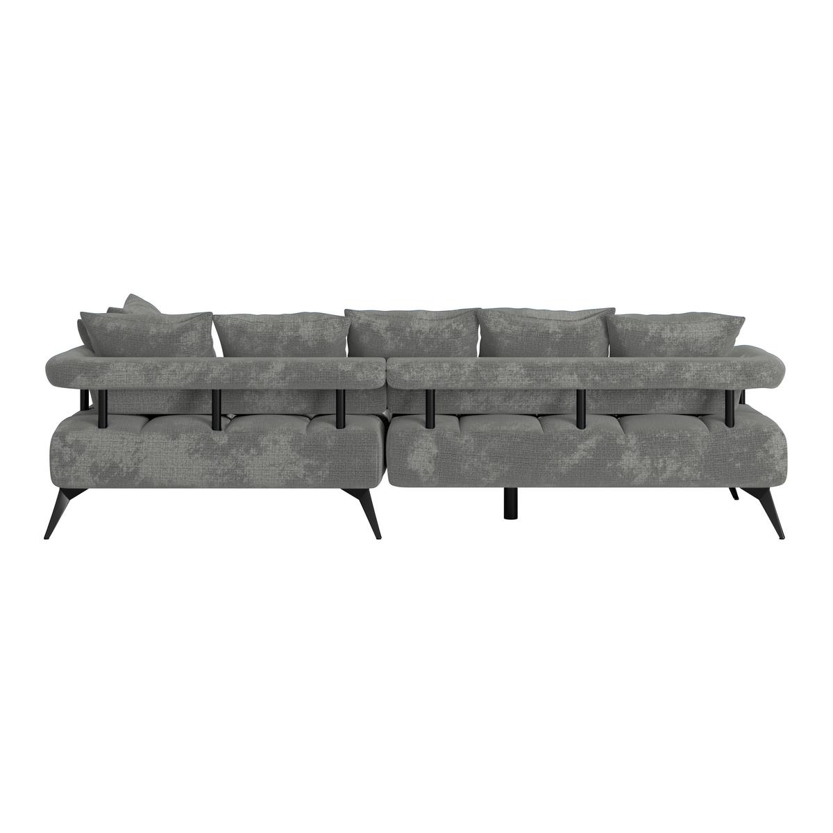 Coltar VANESSA NEW - gri, Modern, textil (297/200cm) - Modern Living