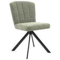 Stuhl Nora Grün/Schwarz - Schwarz/Grün, MODERN, Holz/Textil (52/87/64cm) - Premium Living