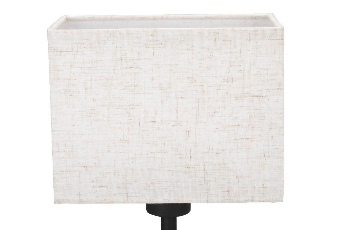 LAMPA STOŁOWA WOODRO *SBB* - kolor naturalny/czarny, Natur, metal/tkanina (17/10/30cm) - Boxxx