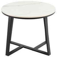 Stolić Oliena 1 - bijela/crna, Moderno, metal/keramika (60/50cm) - Modern Living