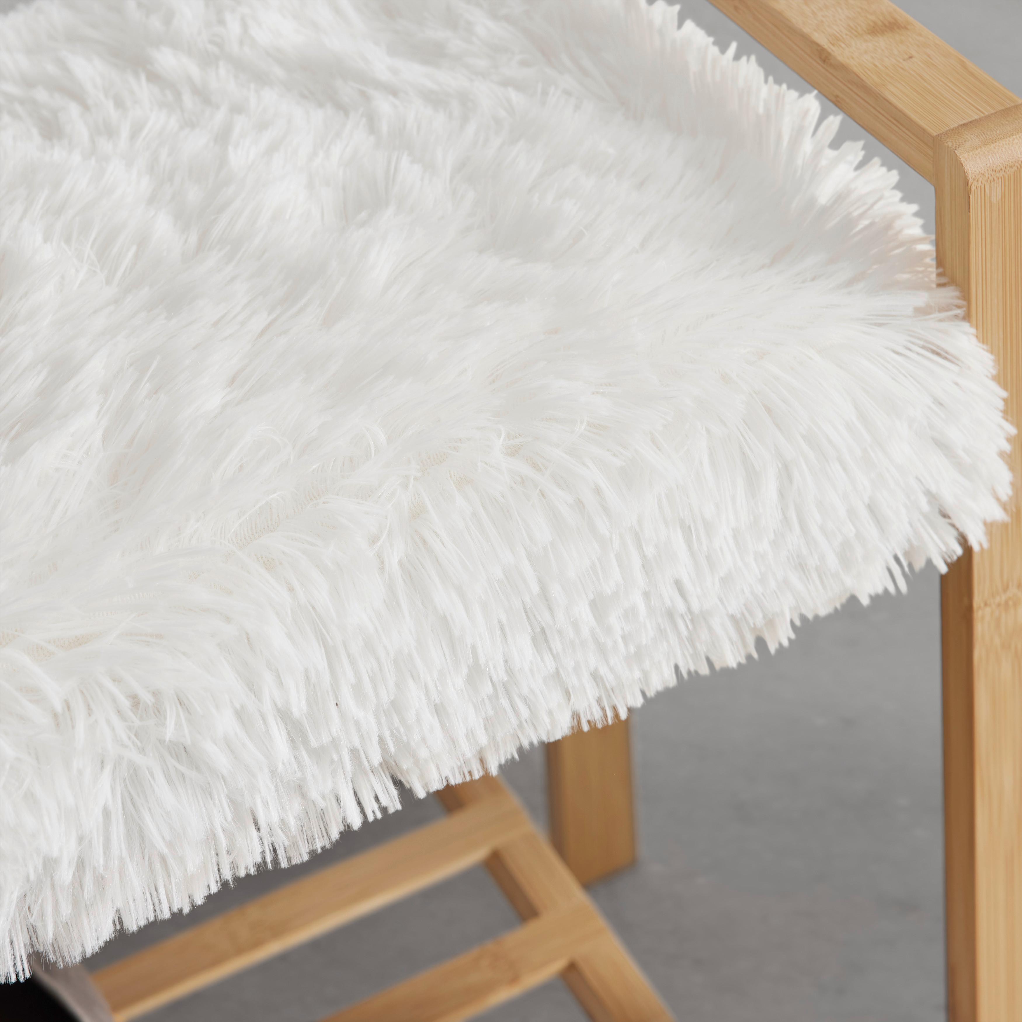 HALLBÄNK ADUA -SB- -EXKLUSIV- - vit/naturfärgad, Modern, trämaterial/textil (87/50/30cm) - Mömax