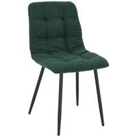 Stuhl Nino Grün - Schwarz/Grün, Modern, Holz/Textil (45/88/54,5cm) - Based