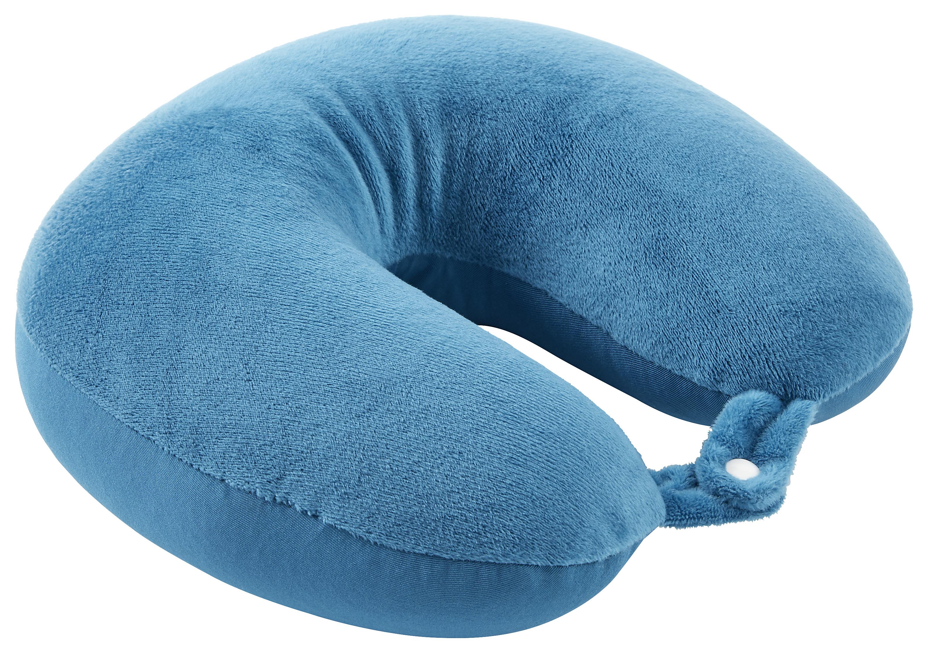 Nackenhörnchen Pedro in diversen Farben - Blau/Rot, Textil (30/30cm) - Modern Living