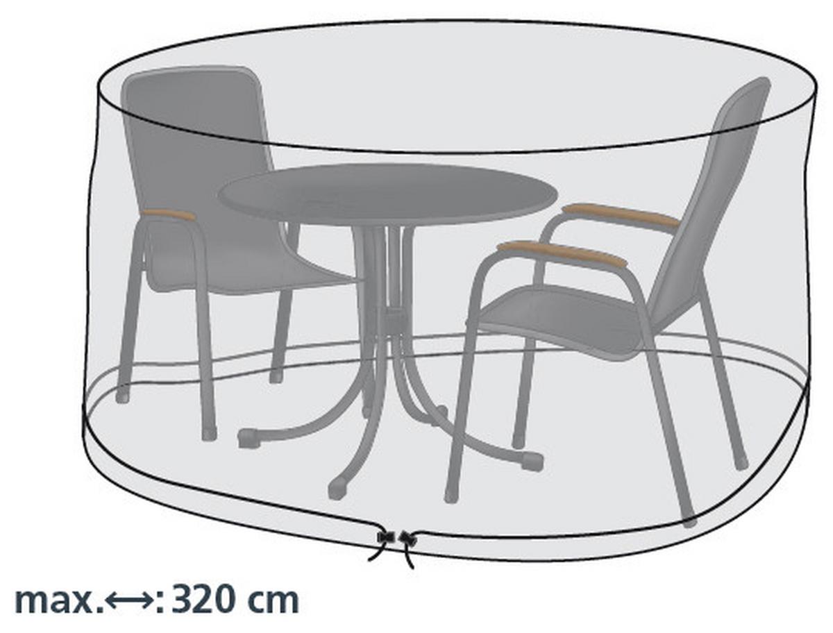 Schutzhülle Abdeckhülle für Sitzgruppe Transparent - Transparent, Basics, Kunststoff (320/95cm) - Mömax