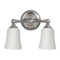 Fürdőszobai Falilámpa Fe-Hugolake2bath - krómszínű, Design, üveg/fém (33/24.8/15.2cm) - Elstead Lighting
