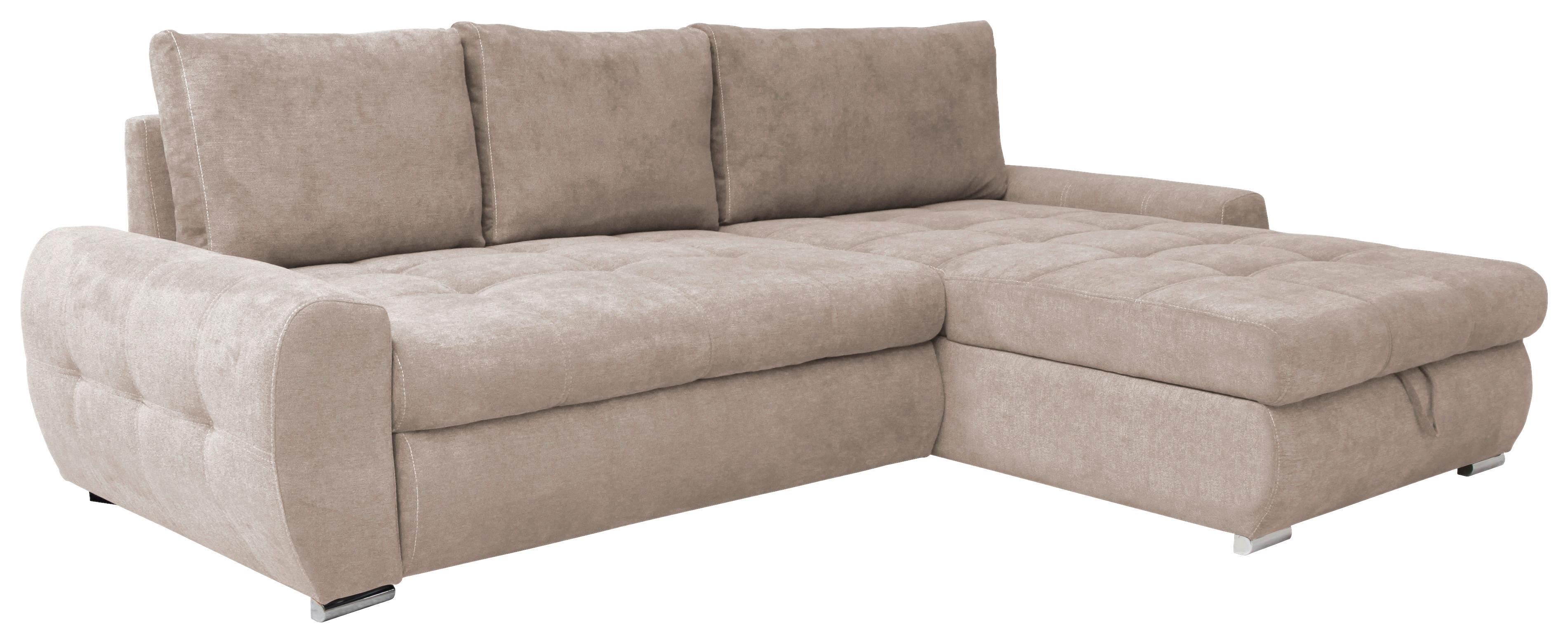 Colţar Extensibil Solar - bej/alb, Design, textil (277/175cm) - Modern Living