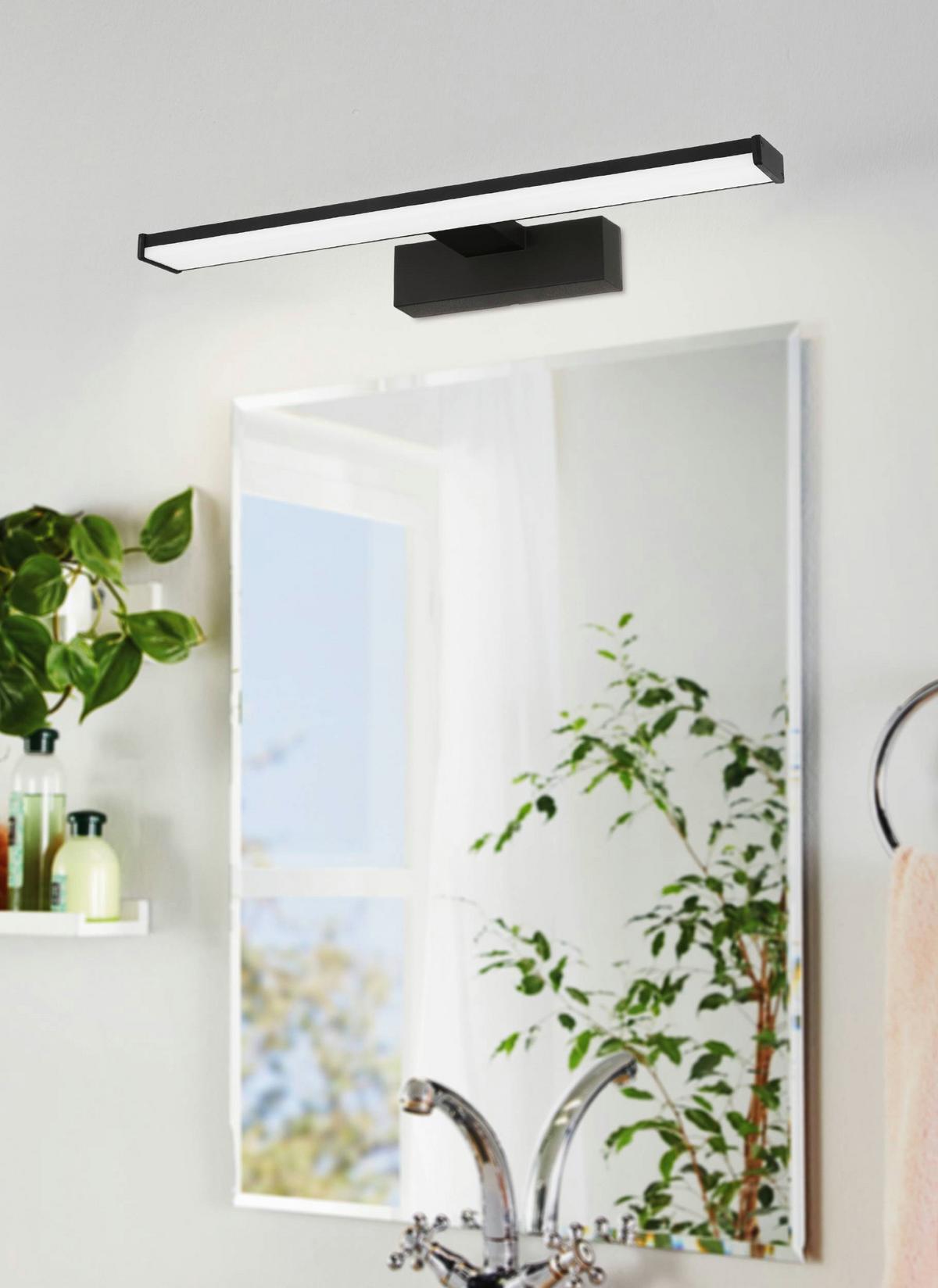 KINKIET ŁAZIENKOWY 780883 FORTALEZA - czarny/biały, Basics, tworzywo sztuczne/metal (40cm) - Celina