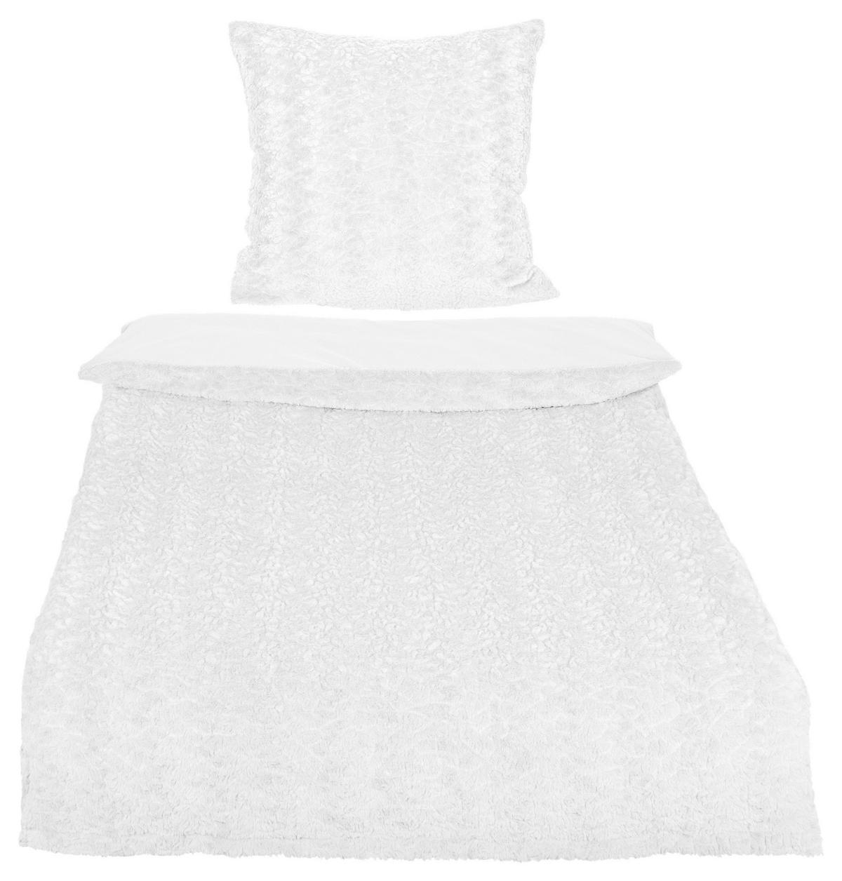 Ágyneműhuzat-garnitúra Rabbit Brushed - fehér, műanyag (140/200cm) - Modern Living