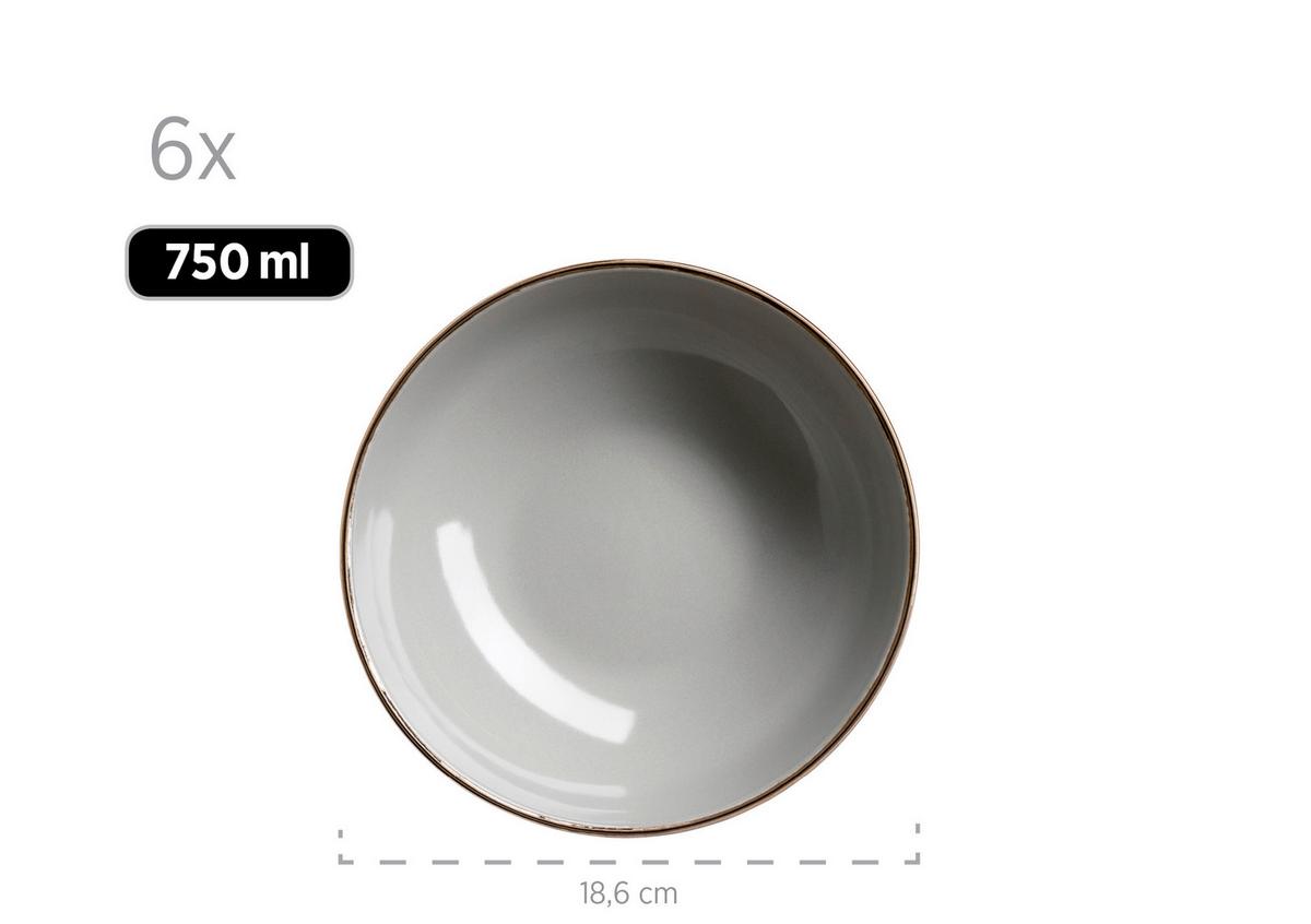 KOMBISERVICE 931628 POSTSICHER GRAU - Grau, Basics, Keramik (43/32,5/32cm) - Mäser
