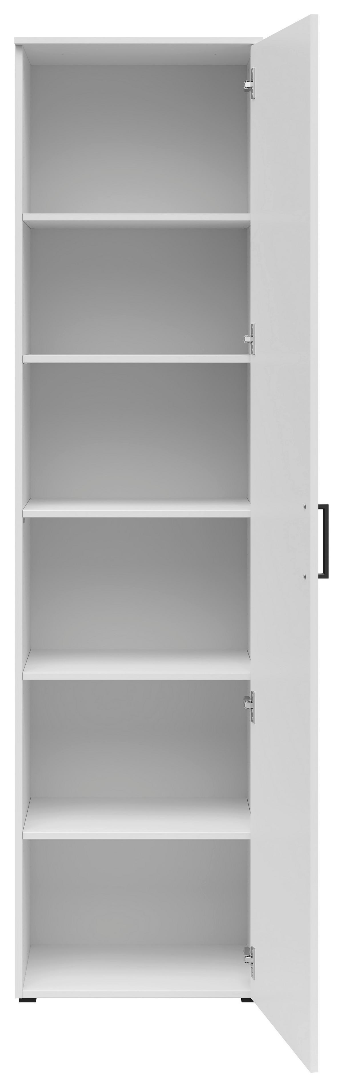 Omara Multistauraum - črna/bela, Moderno, umetna masa/leseni material (50/195/40cm) - Premium Living