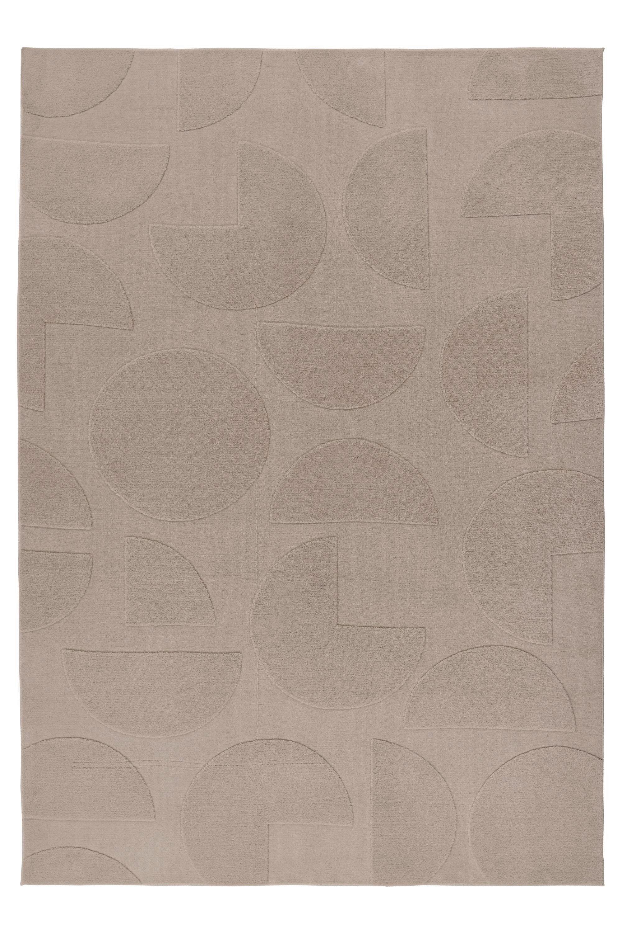 Flachwebeteppich Niburi 425 Taupe 120x170 - Taupe, Basics, Textil (120/170cm) - Kayoom