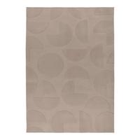 Flachwebeteppich Niburi 425 Taupe 120x170 - Taupe, Basics, Textil (120/170cm) - Kayoom