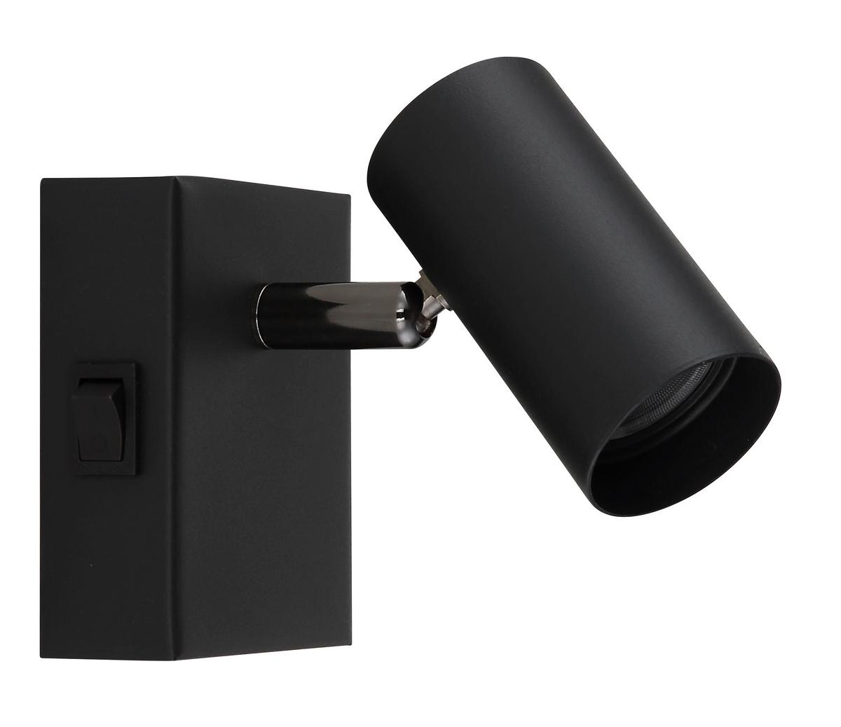 Led Reflektor Este - crni krom/crna, Design, metal (11/9/7cm) - Globo