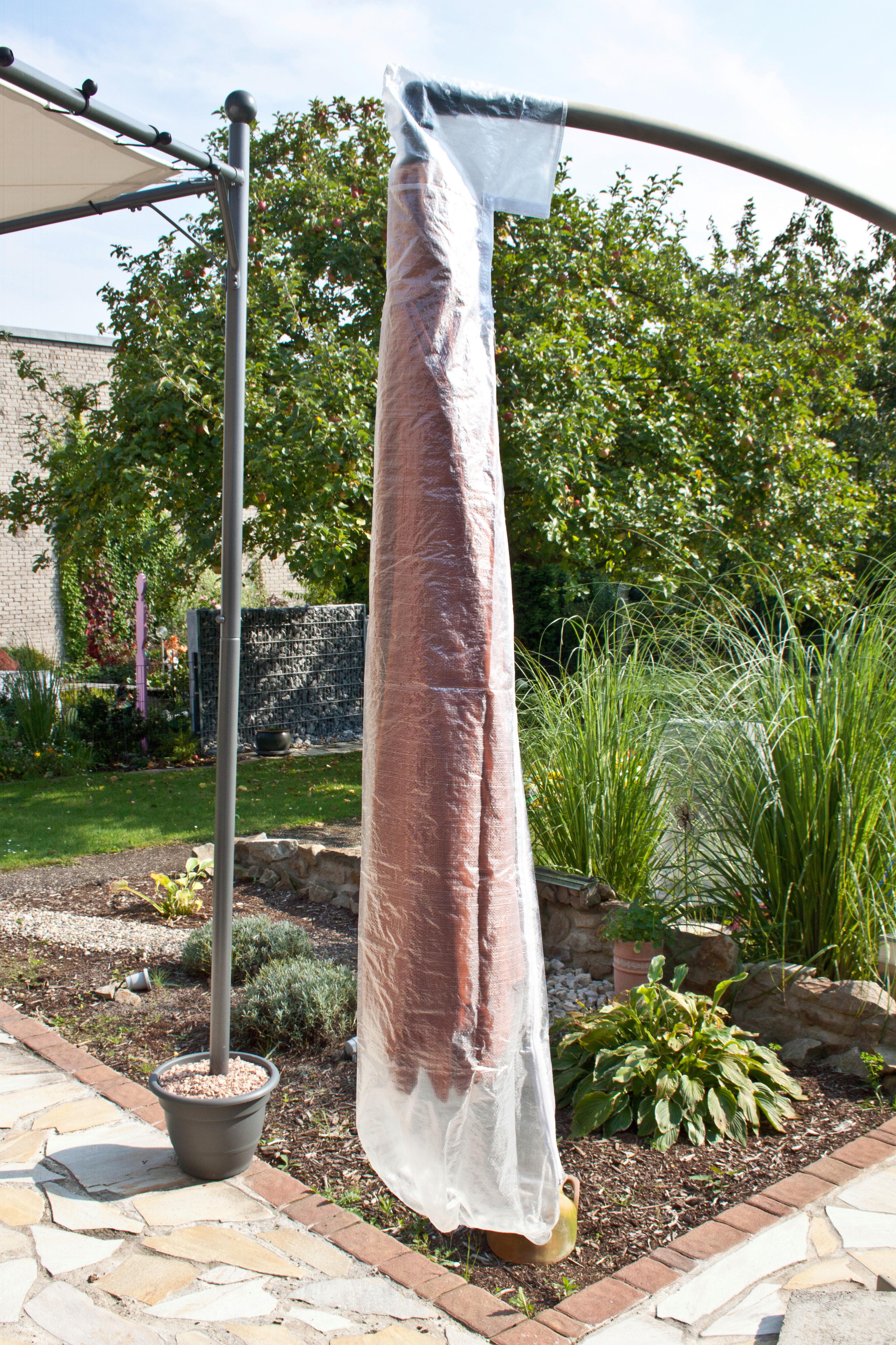 Schutzhülle Abdeckhülle für Ampelschirm Transparent - transparent, Basics, matière synthétique (32/60/200cm) - Mömax