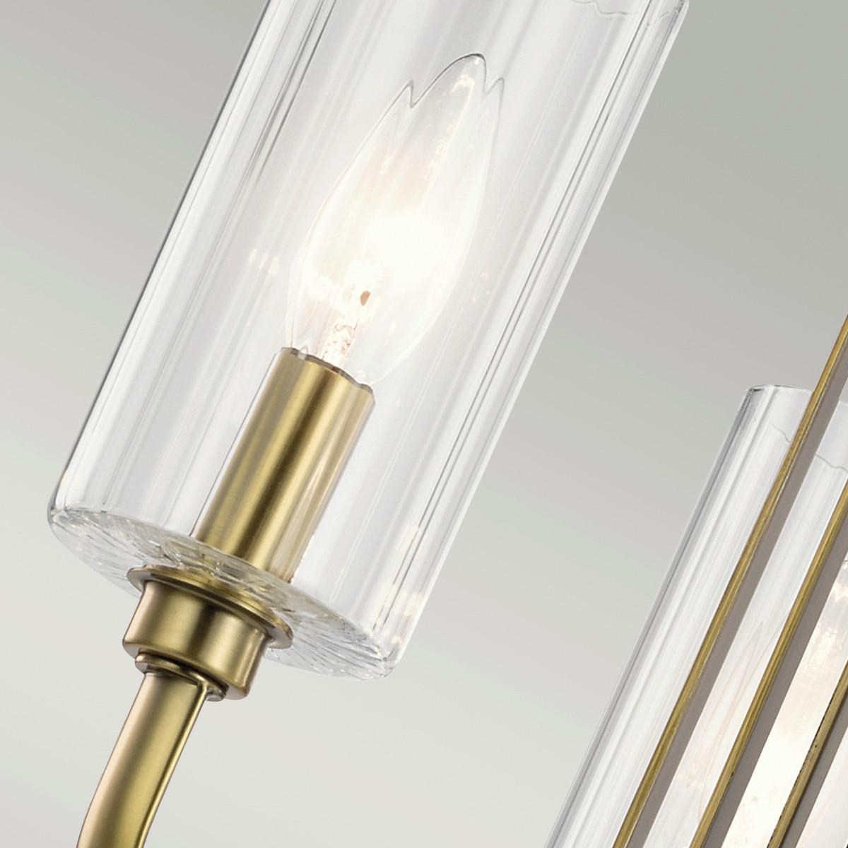 Luster Kimrose - boje mjeda, Konvencionalno, staklo/metal (45.9/47.9cm) - Elstead Lighting