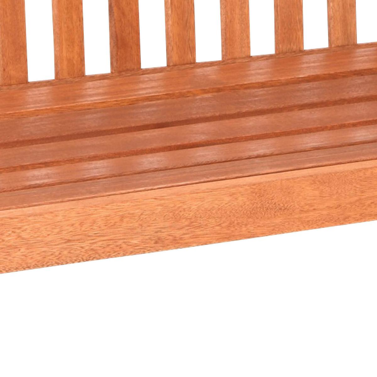 Gartenbank Santos aus Eukalyptus Natur - Naturfarben, Basics, Holz (157/89/58cm) - Gardenson