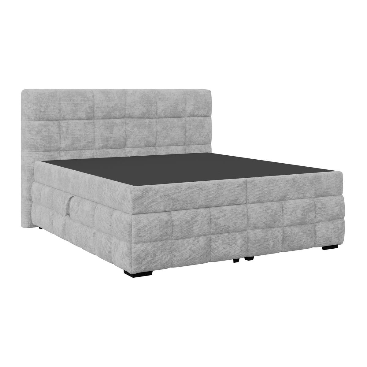 PAT BOX VEGA - gri deschis/verde, Trend, lemn/textil (160/200cm) - Modern Living