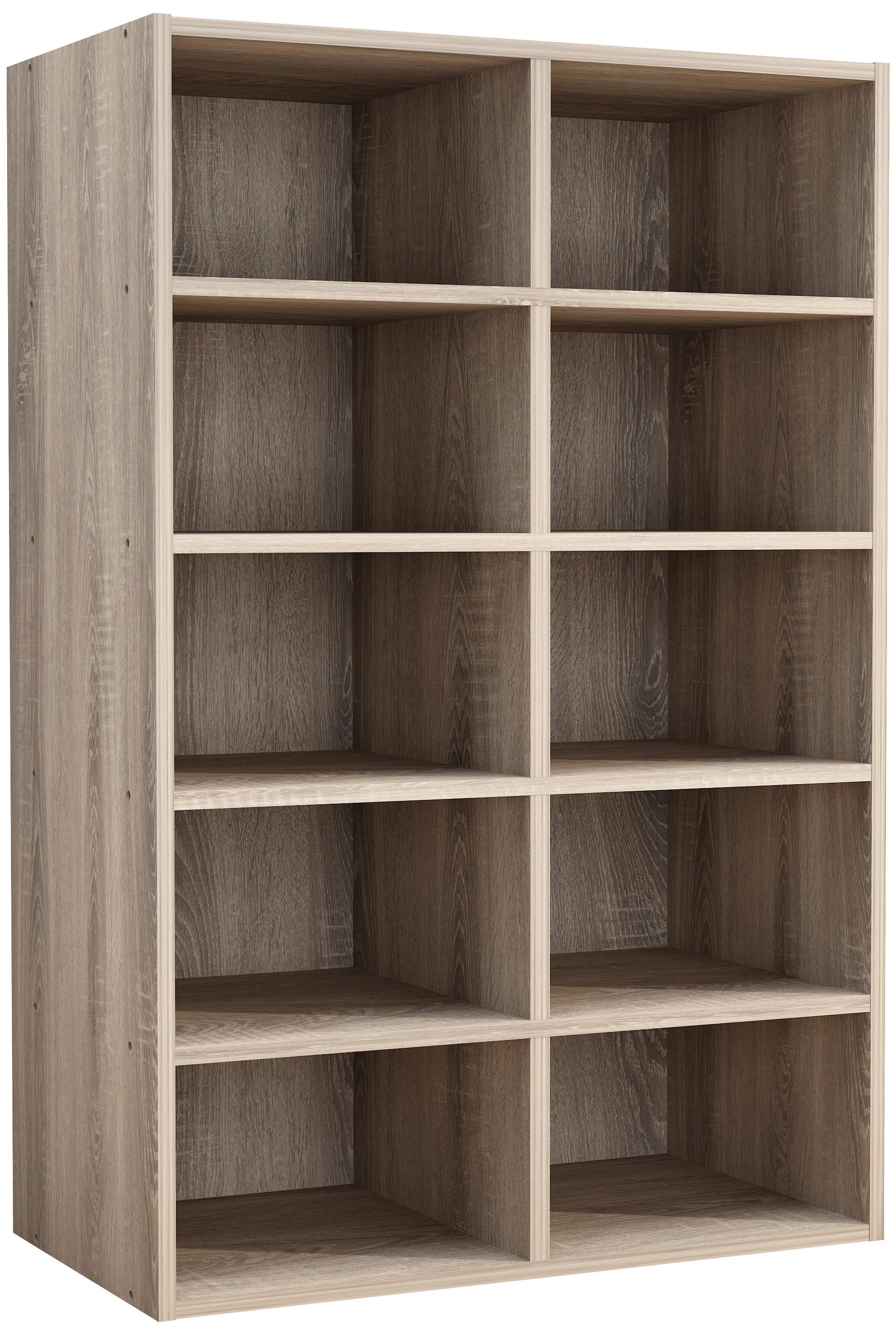 Schuhregal HINSOL Sonoma Eiche ca. 55x84x30 cm - Sonoma Eiche, Design, Holzwerkstoff (55/84/30cm) - MID.YOU