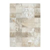 Lederteppich Cobra 343 Beige 125x180 - Beige, Basics, Leder/Textil (125/180cm) - Kayoom