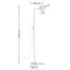 GOLVLAMPA NEUZOP - vit, Modern, metall/plast (35,5/18/154,5cm) - Mömax