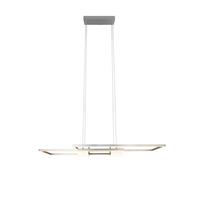 LED-Hängeleuchte Albany max. 37 Watt - Alufarben/Nickelfarben, Design, Metall (100/28/150cm) - Trio Leuchten