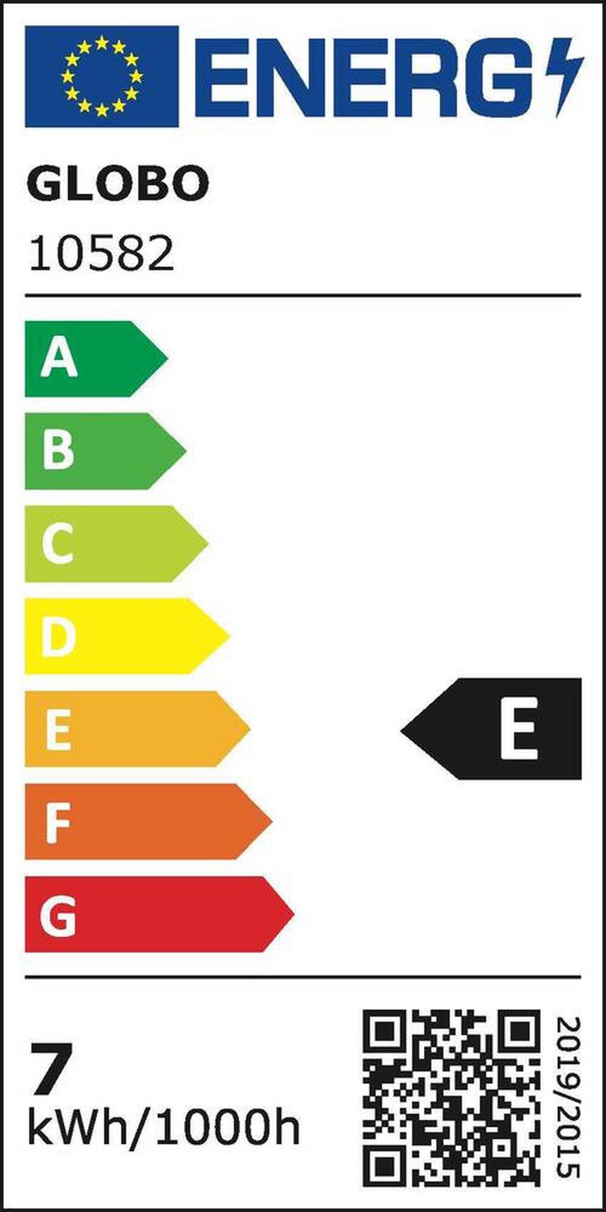 LED-HÄNGELEUCHTE 15344SLMDS - Silberfarben/Schwarz, Design, Kunststoff/Metall (30/120cm) - Globo