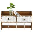 Wandboard aus Tanne teilmassiv - Braun/Weiß, ROMANTIK / LANDHAUS, Holz/Holzwerkstoff (47,6/29,2/17cm) - Zandiara Wandboard aus Tanne teilmassiv - Braun/Weiß, ROMANTIK / LANDHAUS, Holz/Holzwerkstoff (47,6/29,2/17cm) - Zandiara