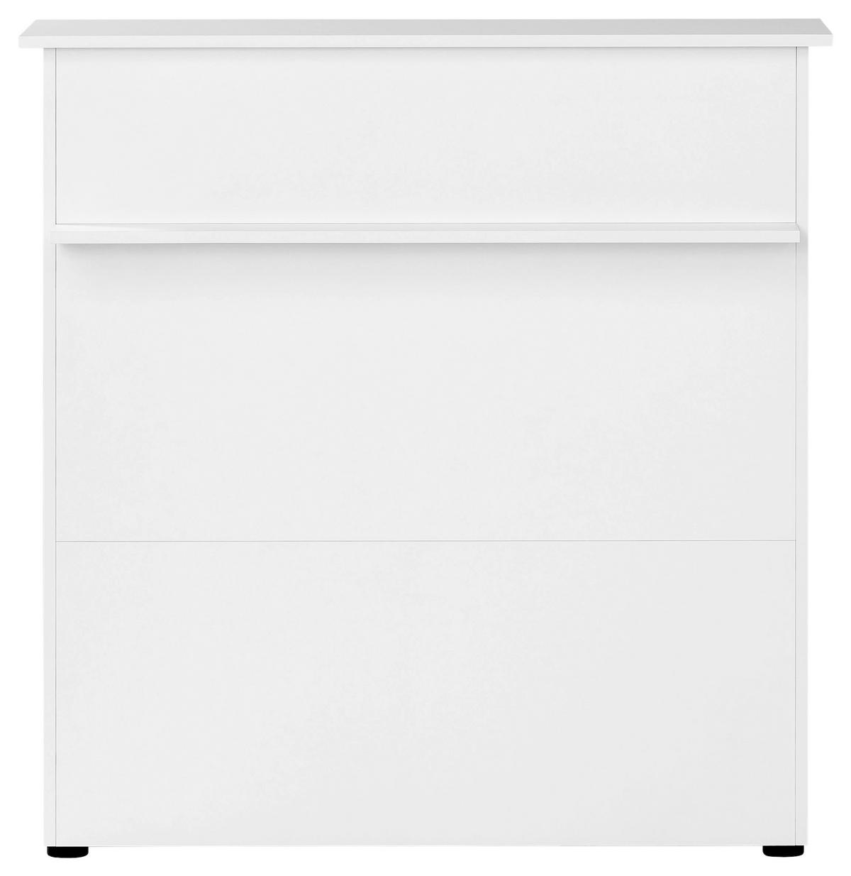 Barska Miza Serie 400, Bela - bela, Moderno, leseni material (44/107/111cm) - MID.YOU
