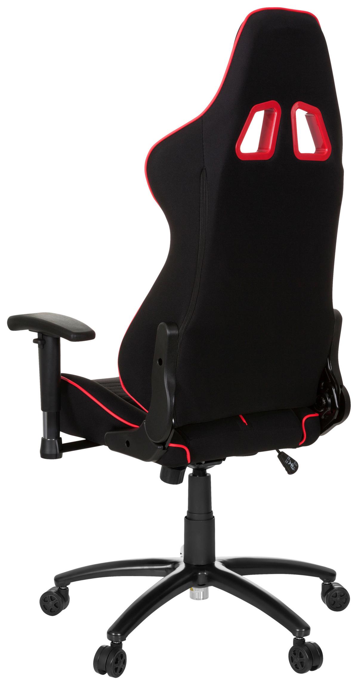 Gaming Stol League Pro I, Črna, Rdeča - rdeča/črna, Moderno, kovina/umetna masa (72/138/63cm) - MID.YOU