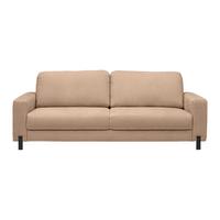 3-Sitzer-Sofa Sandfarben - Sandfarben/Schwarz, MODERN, Textil/Metall (230/66-87/96cm) - Mömax