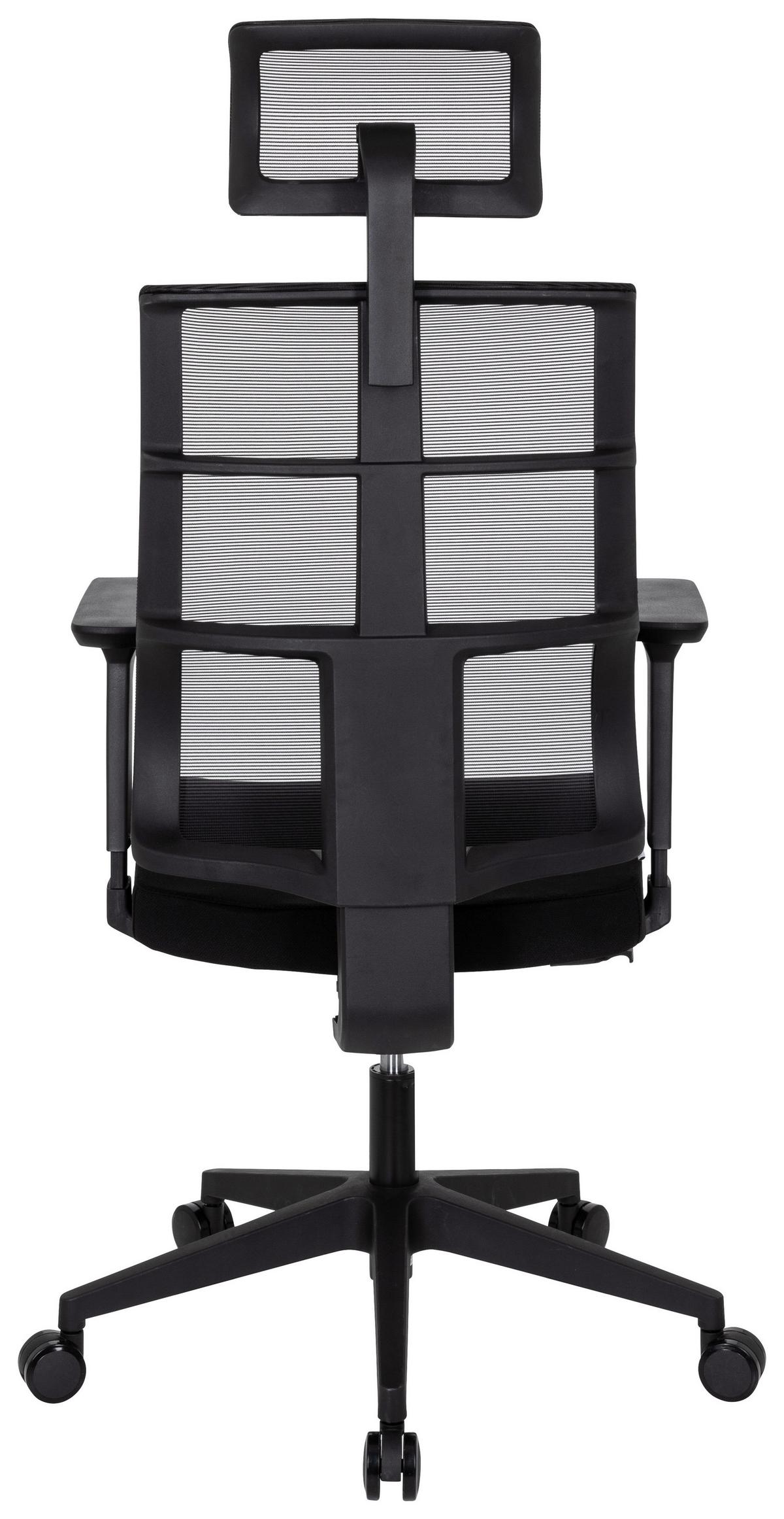 Pisarniški Stol Spinio Pro, Črna - črna, Moderno, umetna masa/tekstil (64/138/62cm) - MID.YOU