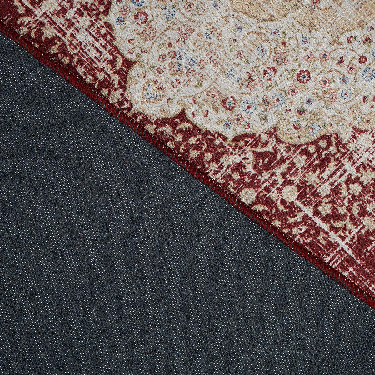 Flachwebteppich Olivia 1 in Rot ca. 80x200cm - Rot, KONVENTIONELL, Textil (80/200cm) - Mömax
